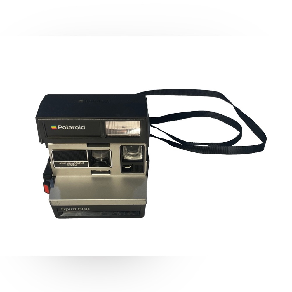 Vintage Polaroid Spirit 600 Instant Film Camera Lightweight and Compact w/ Strap